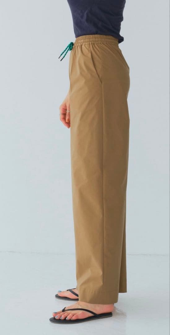 yori 撥水　ワイド　パンツ ベージュ　38