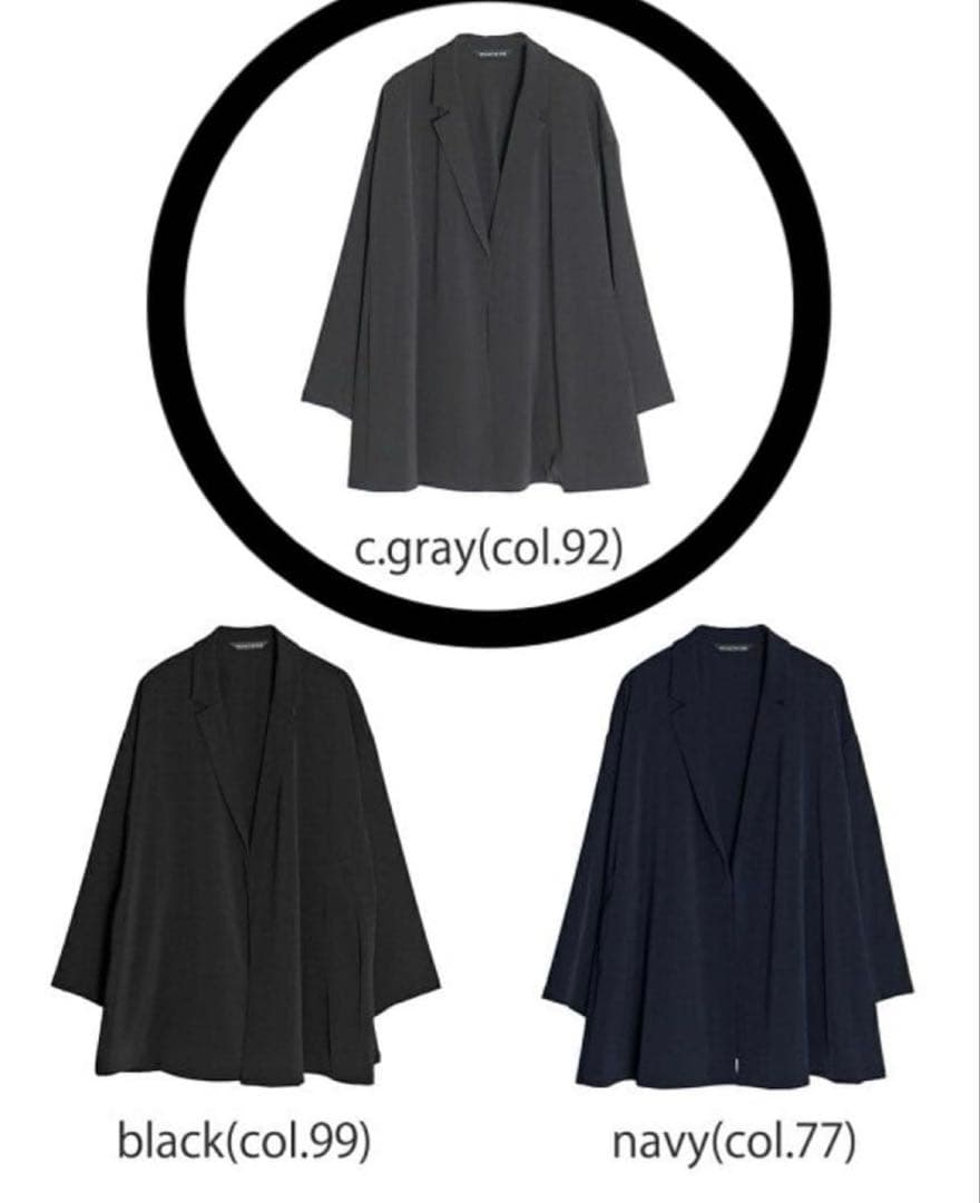 【新品】mizuiro ind/ミズイロインド　テーラードシャツジャケット