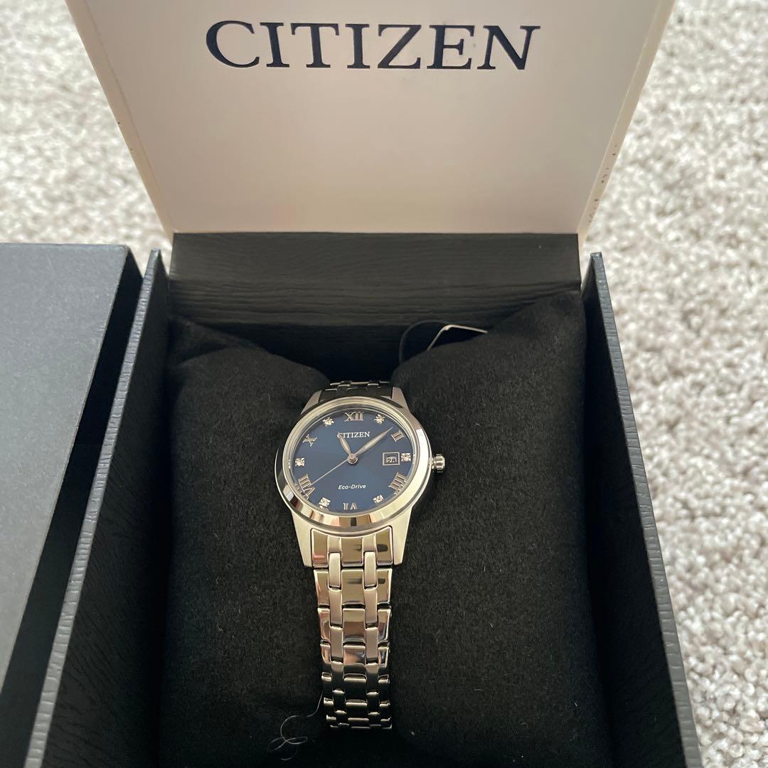 新品箱入　シチズン　電波ソーサー　Eco-Drive レディース　高級腕時計