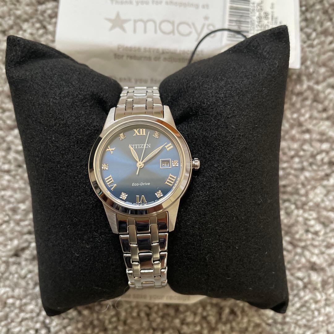 新品箱入　シチズン　電波ソーサー　Eco-Drive レディース　高級腕時計