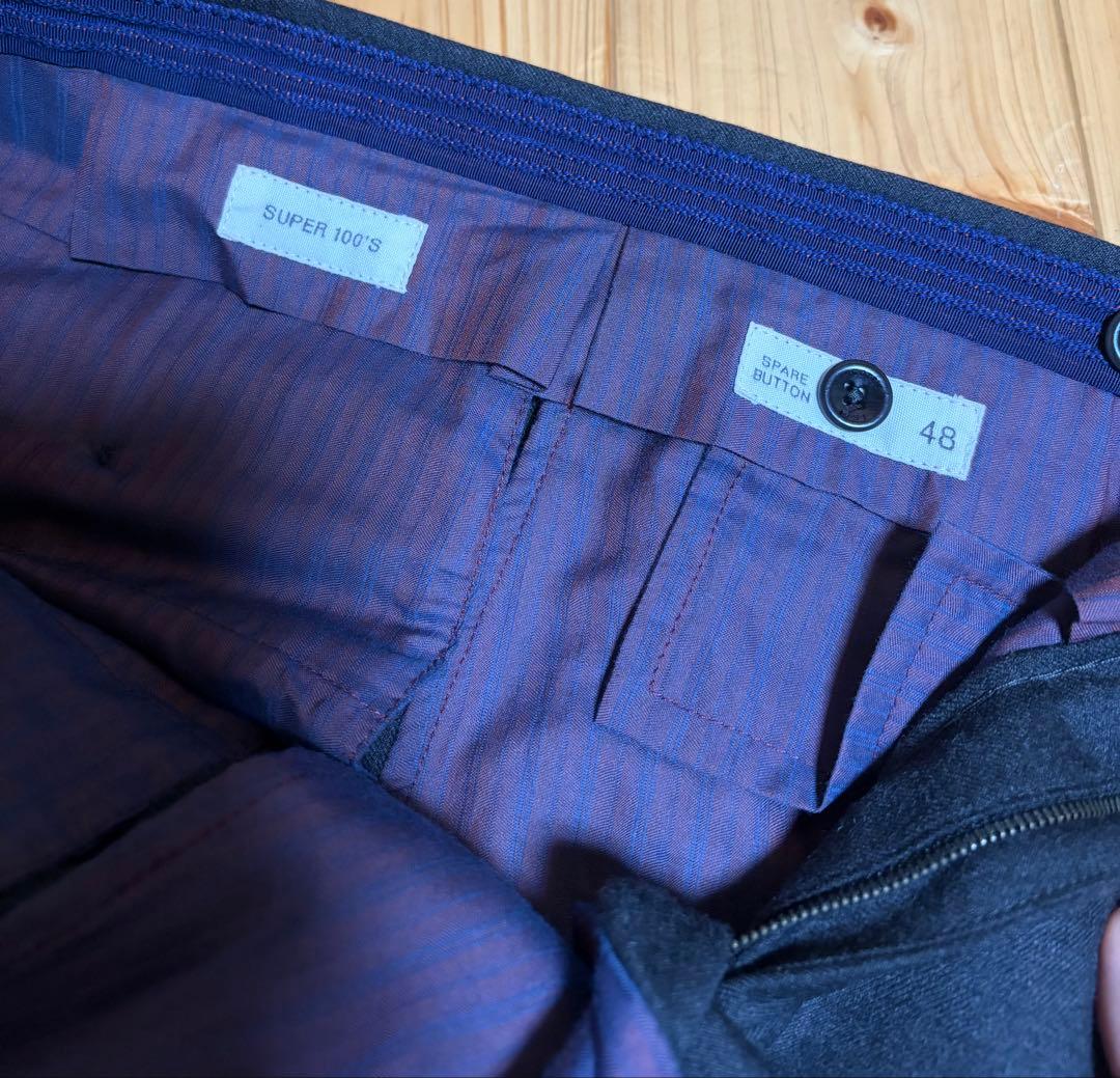 INCOTEX 1NT035 48インチ チャコール beams slowear