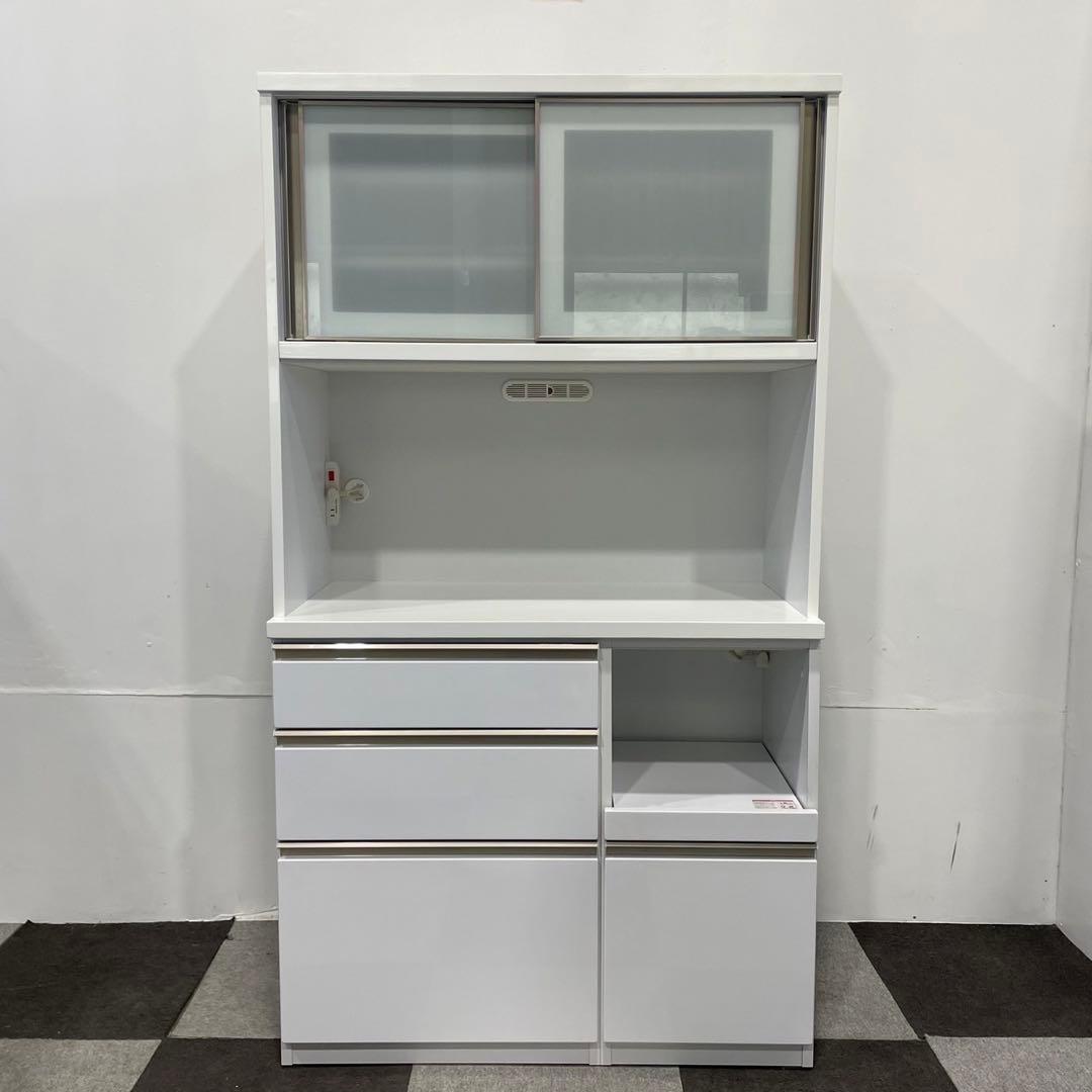 マナベインテリアハーツ レンジ キッチンボード 食器棚 家具 Ap2123