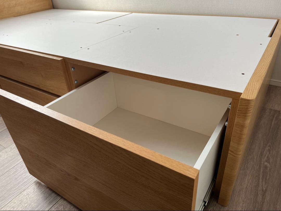 ニトリ　シングルベッドフレームナチュラル（引き取り限定）