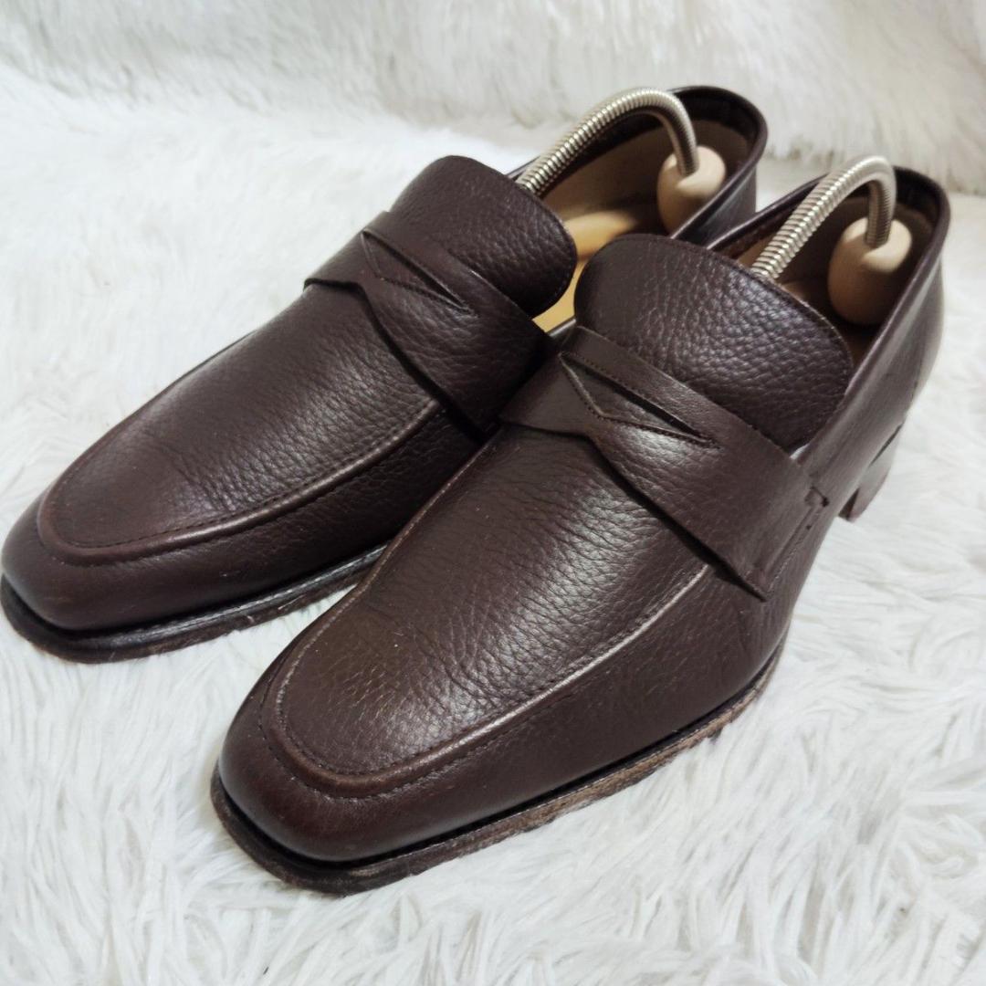 美品！ポール・スミス 濃茶 最終価格 ローファー 26.5 シボ スリッポン
