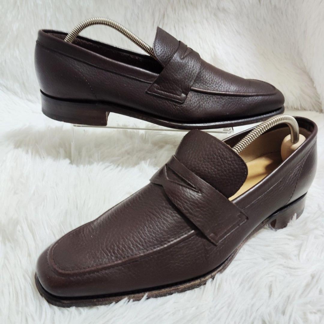 美品！ポール・スミス 濃茶 最終価格 ローファー 26.5 シボ スリッポン