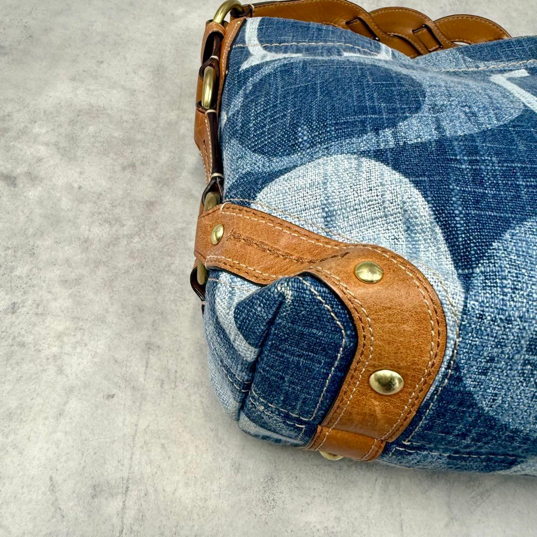 COACH コーチ ワンショルダーバッグ シグネチャー デニム 12197
