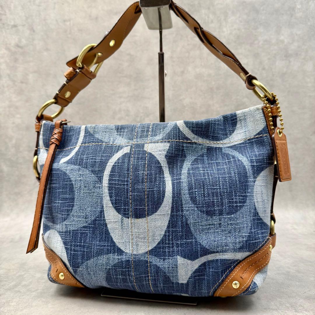 COACH コーチ ワンショルダーバッグ シグネチャー デニム 12197