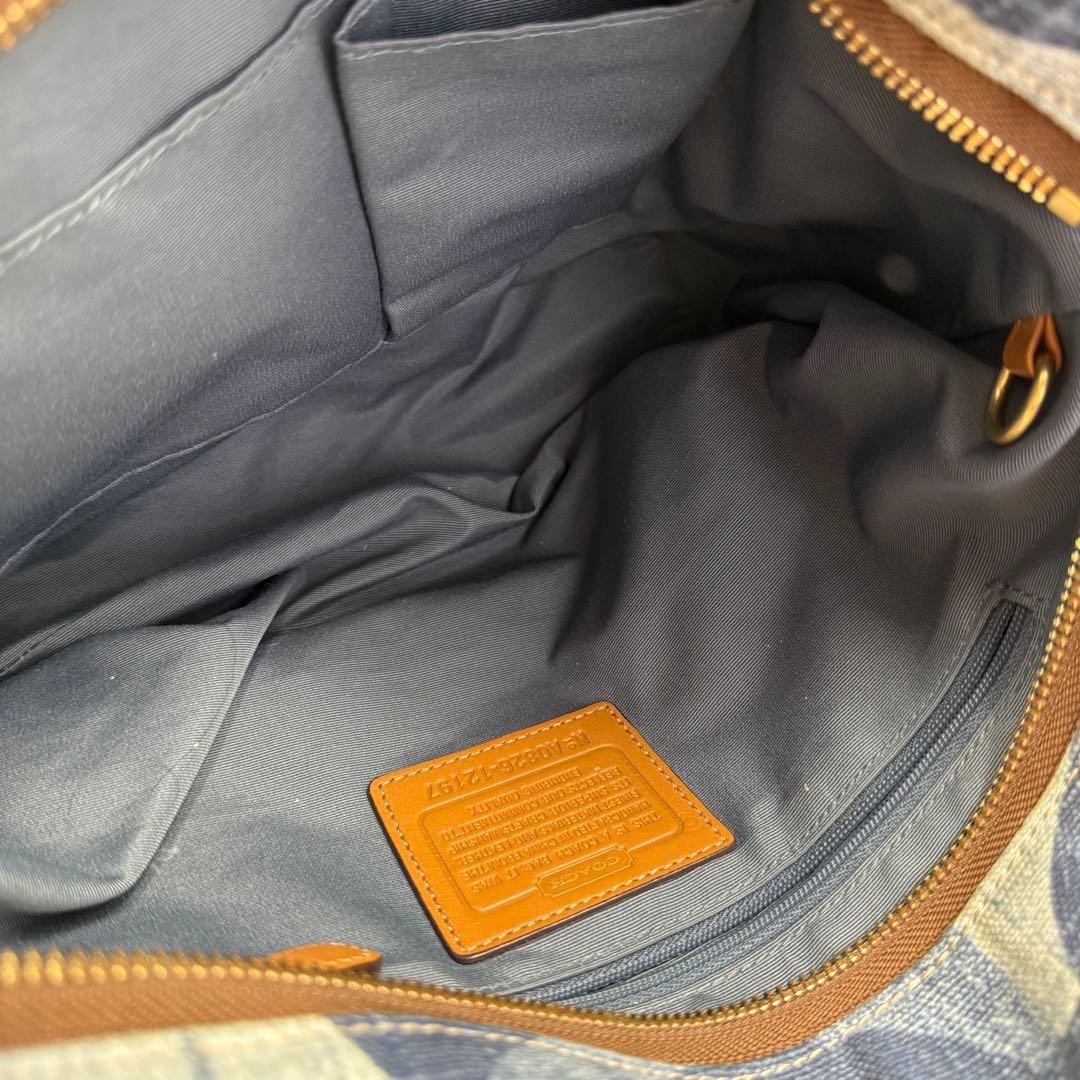 COACH コーチ ワンショルダーバッグ シグネチャー デニム 12197
