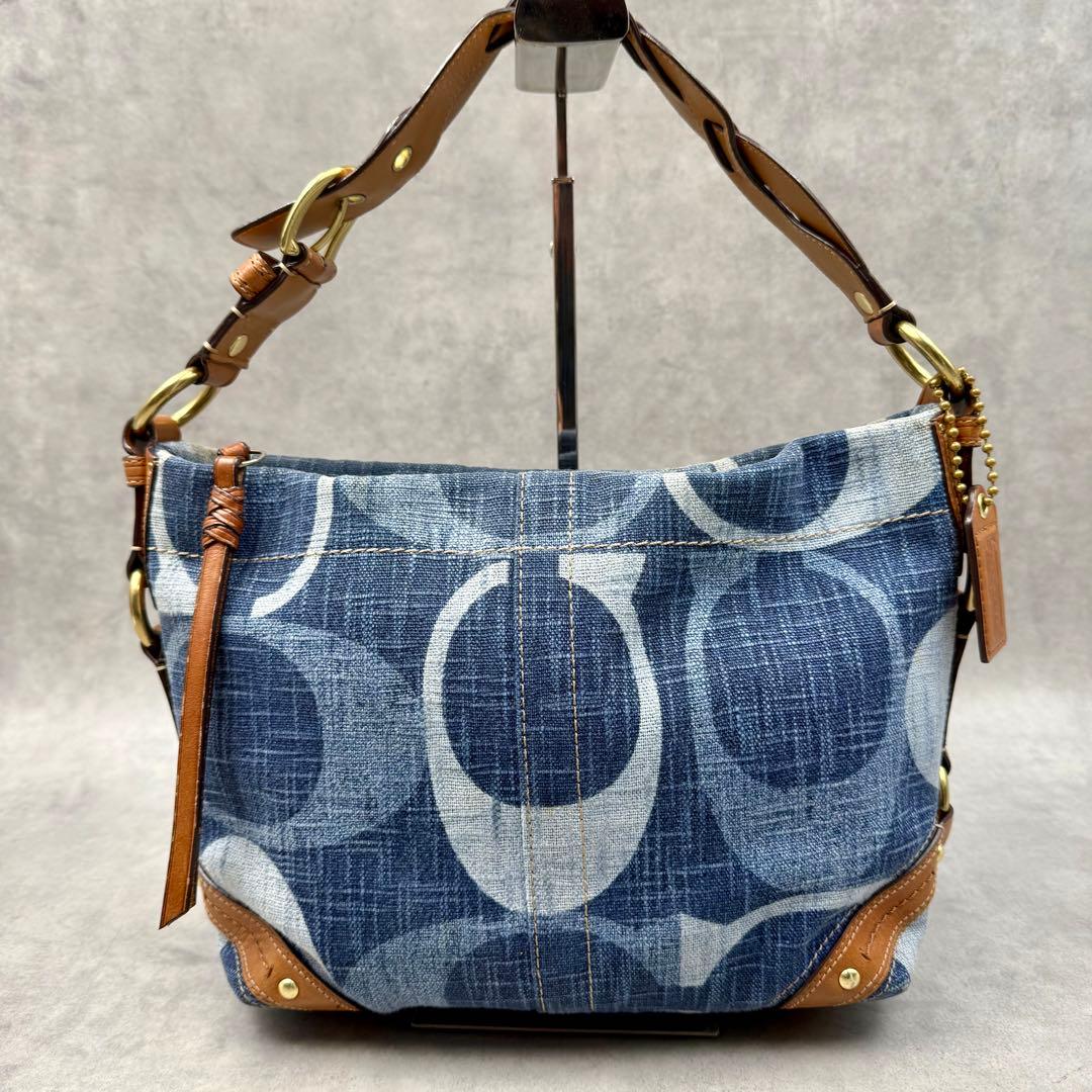 COACH コーチ ワンショルダーバッグ シグネチャー デニム 12197