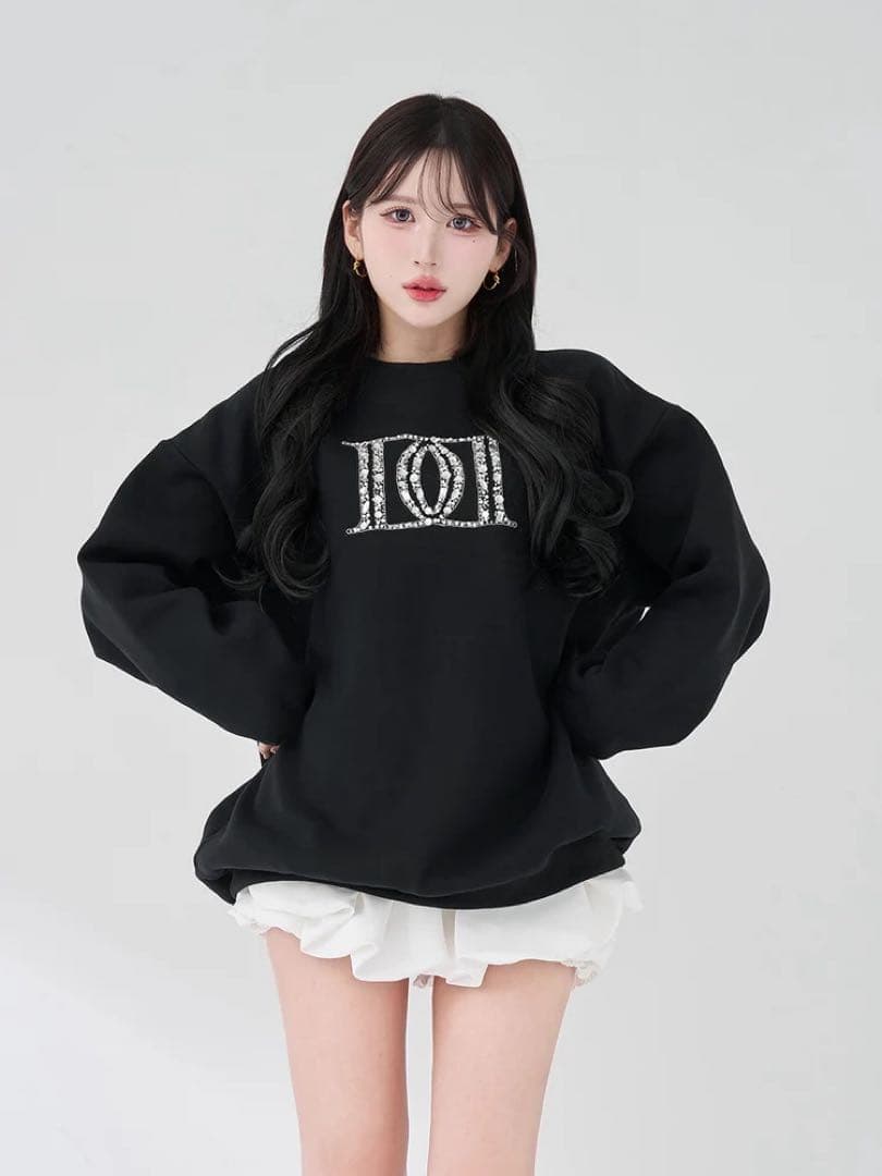 Darich ダーリッチ DDロゴビジュースウェットプルオーバー ブラック