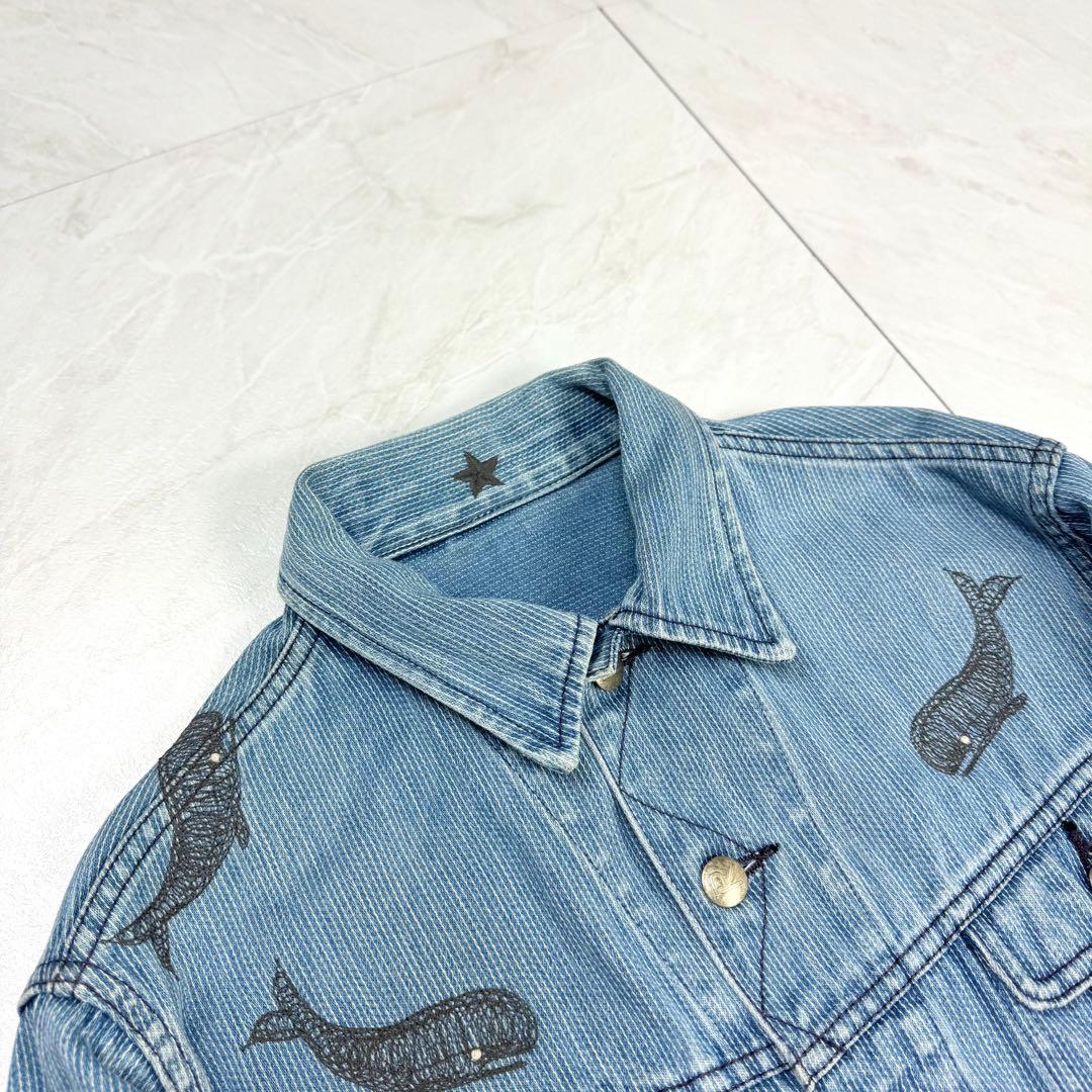 極美品 45R 45rpm クジラ 刺繍 再び デニムジャケット 2