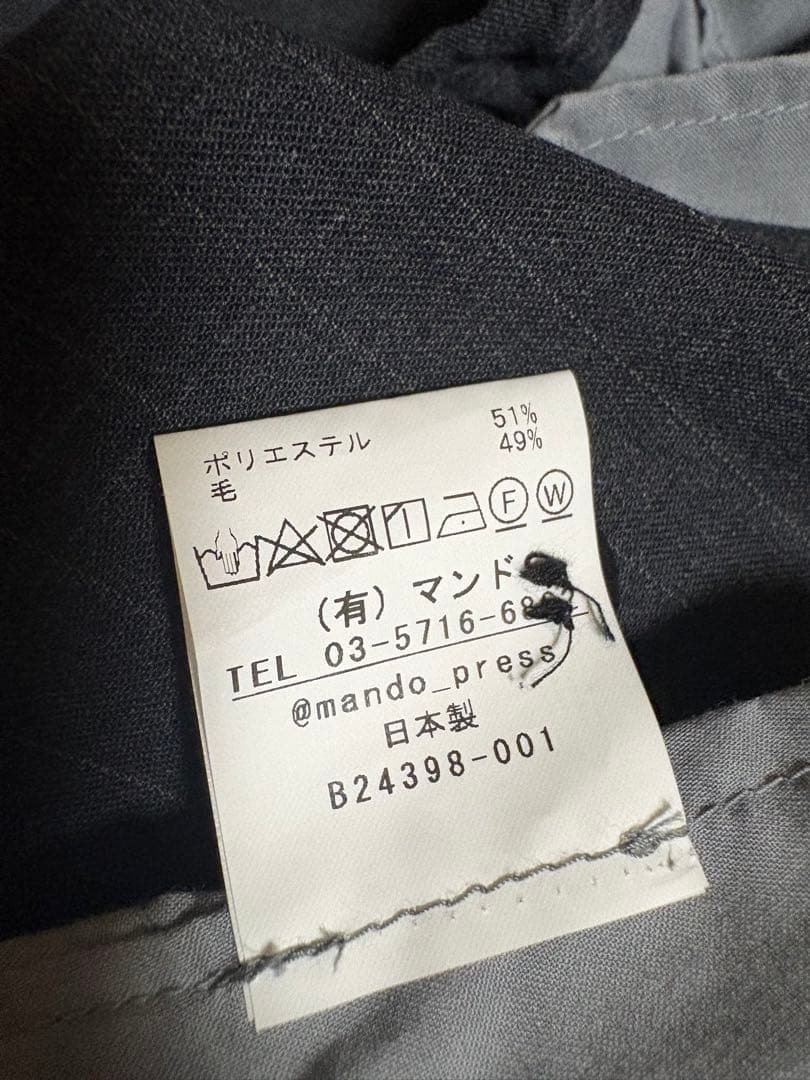 mando マンド　ワイドタックスラックス 3 日本製