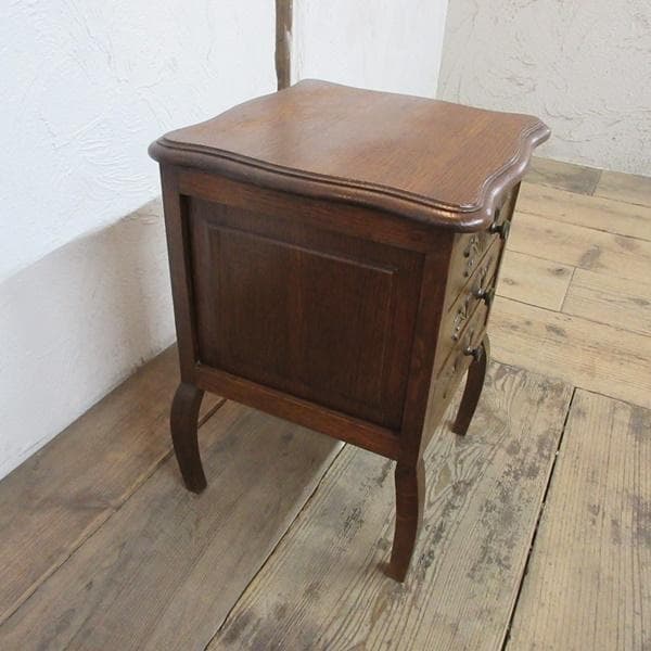 イギリス アンティーク 家具 訳あり サイドチェスト サイドテーブル 6309d