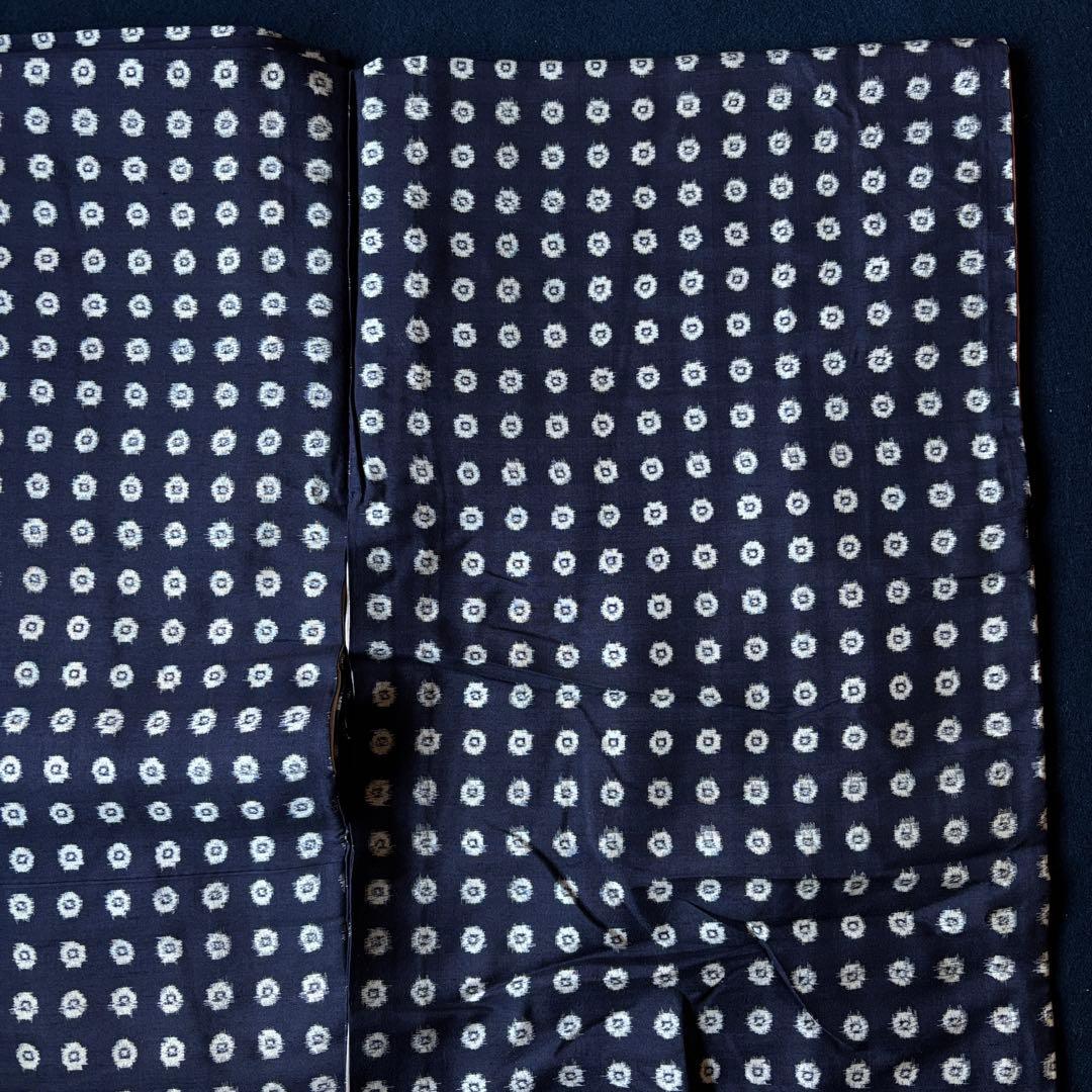 2631 銘仙着物9枚おまとめ売り　材料正絹