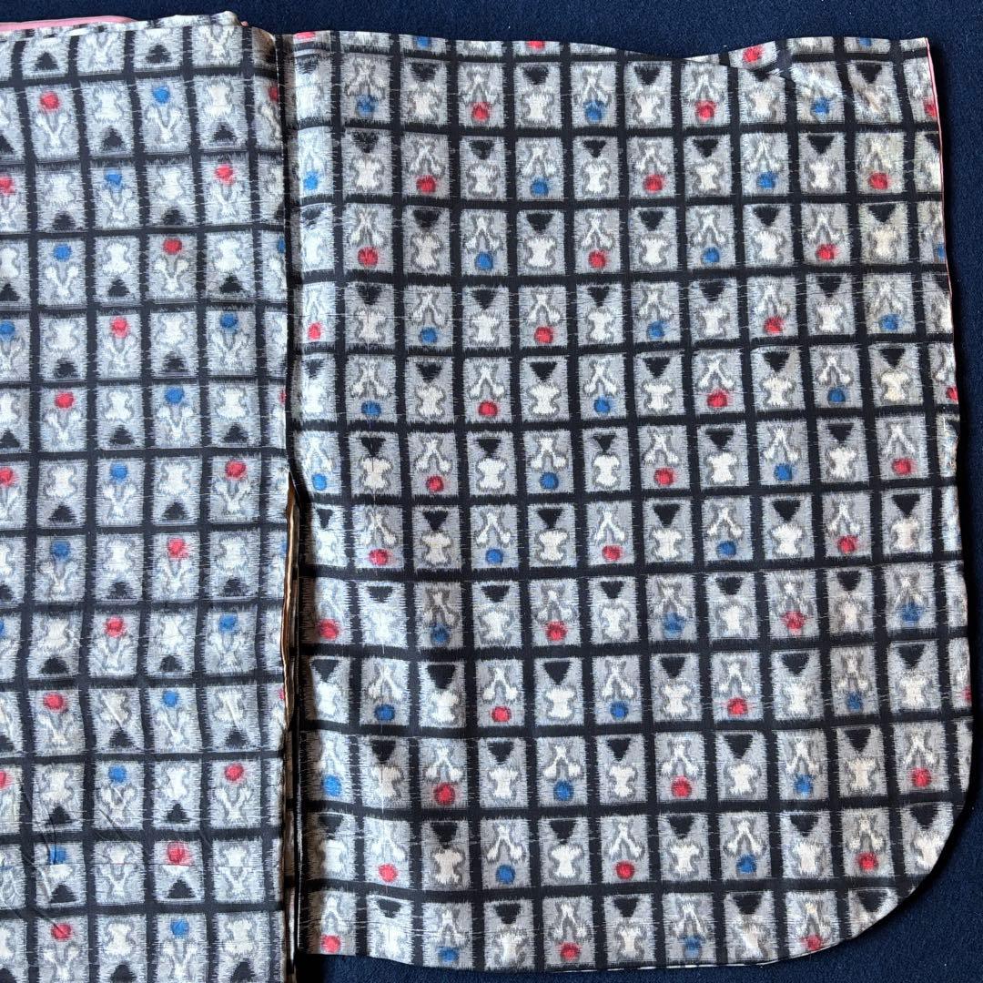 2631 銘仙着物9枚おまとめ売り　材料正絹