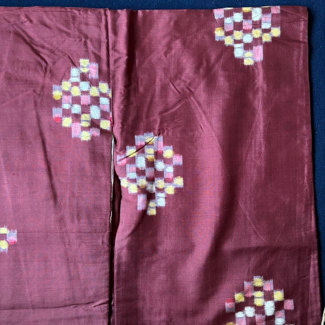 2631 銘仙着物9枚おまとめ売り　材料正絹