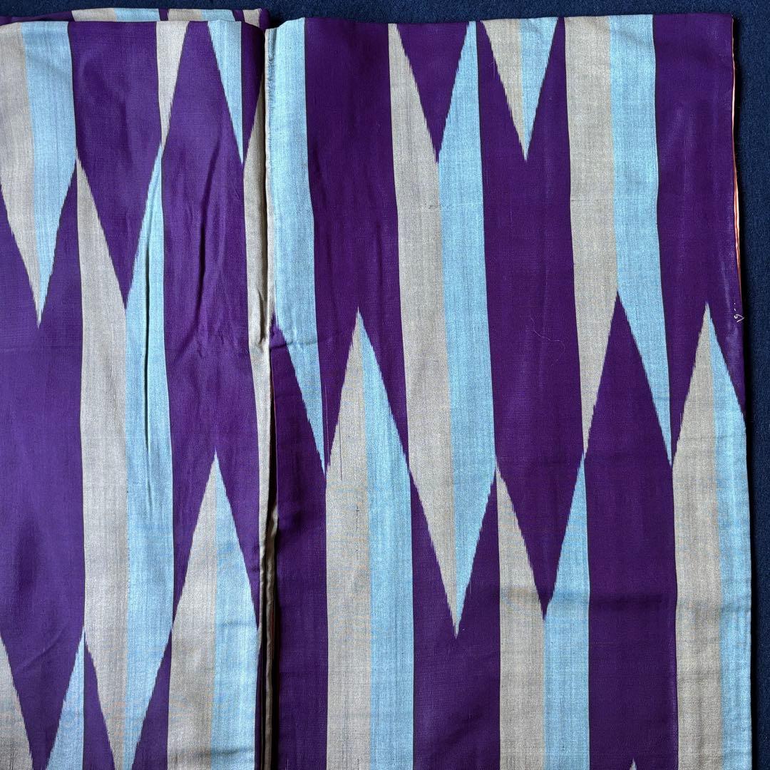 2631 銘仙着物9枚おまとめ売り　材料正絹