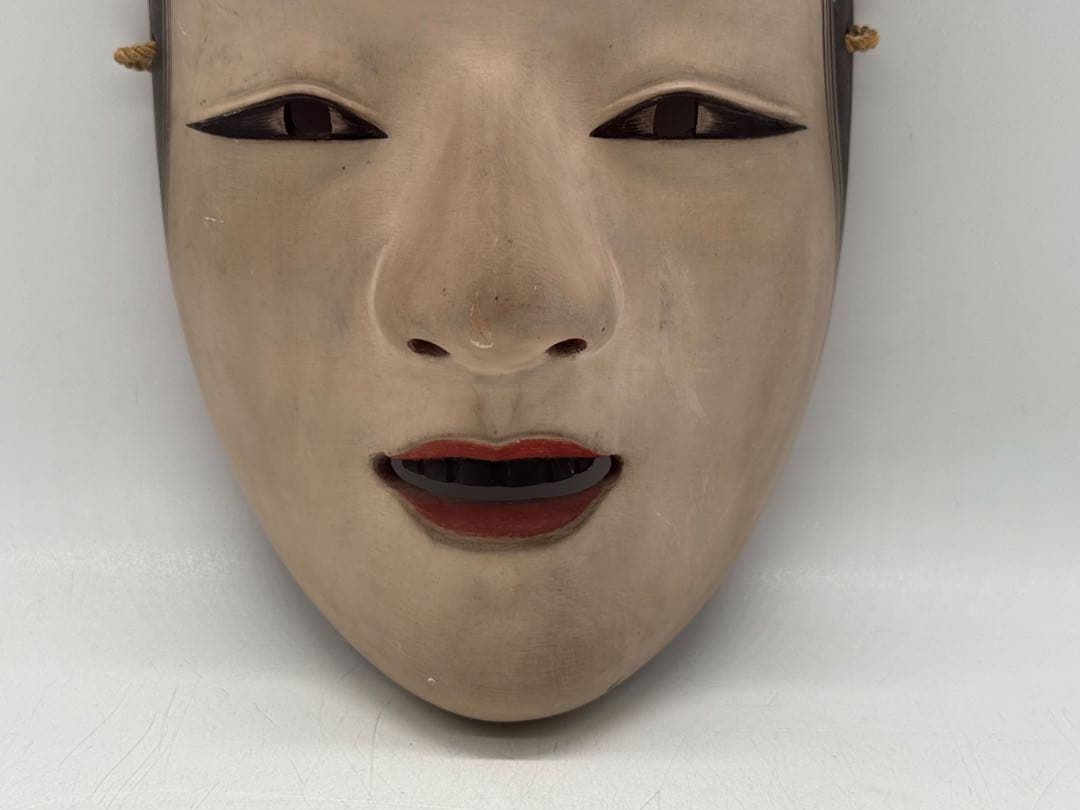 能面　増女　木彫　お面　女神　天女　送料込み260203