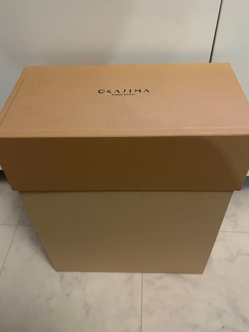 和装バッグ 美品 逸品 OKAJIMA 共箱付　象 花唐草 金彩 正絹 和装小物