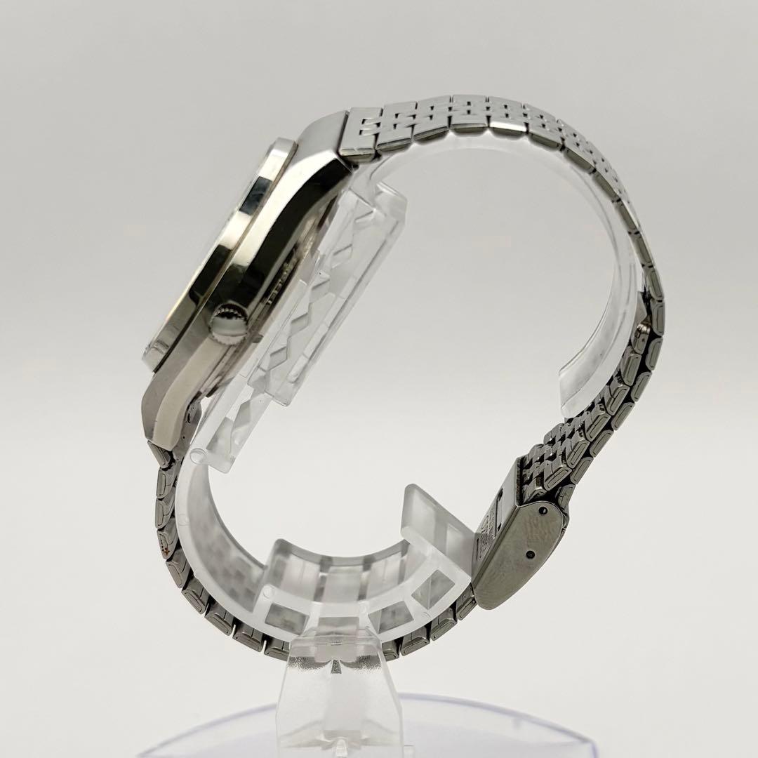 SEIKO TYPEⅡ クォーツ デイデイト シルバー メンズ 腕時計 新品電池