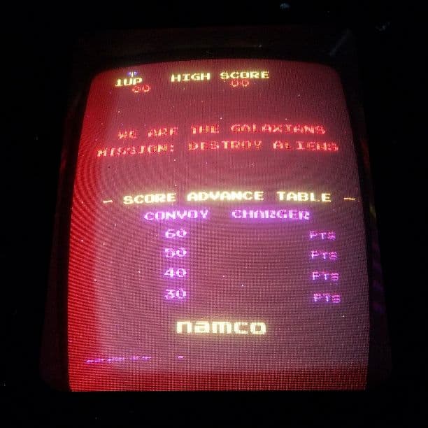GALAXIAN PART2 の机型ゲーム機