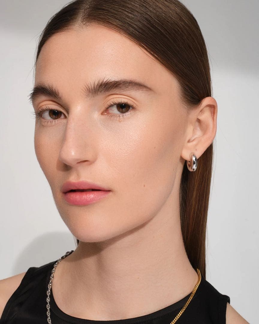 tomwood chunky hoops small シルバー トムウッド