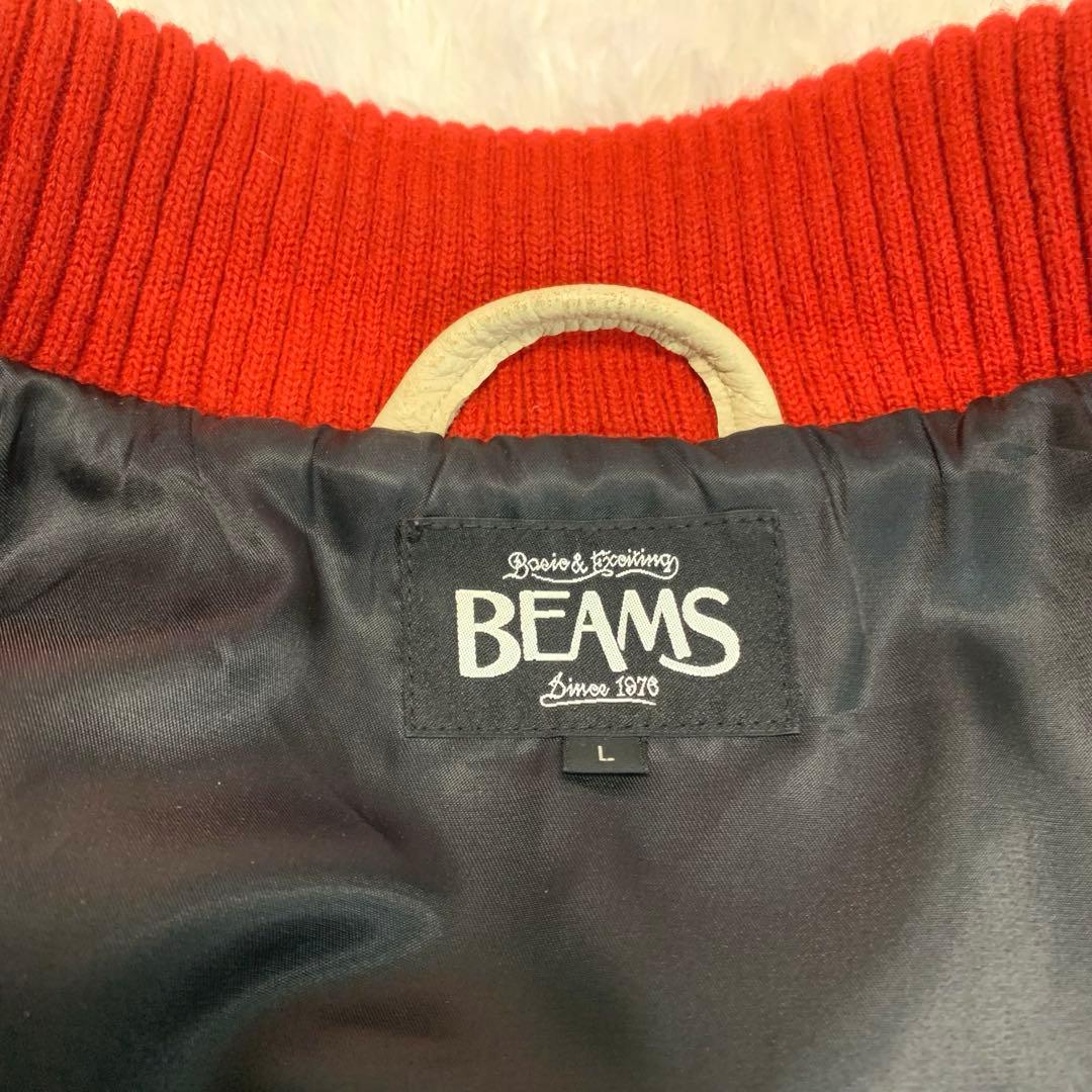 専用✨希少L◆BEAMS【ドンキー襟/袖切替（牛革：カウレザー）◆スタジャン】