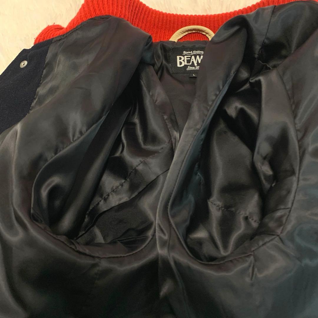 専用✨希少L◆BEAMS【ドンキー襟/袖切替（牛革：カウレザー）◆スタジャン】