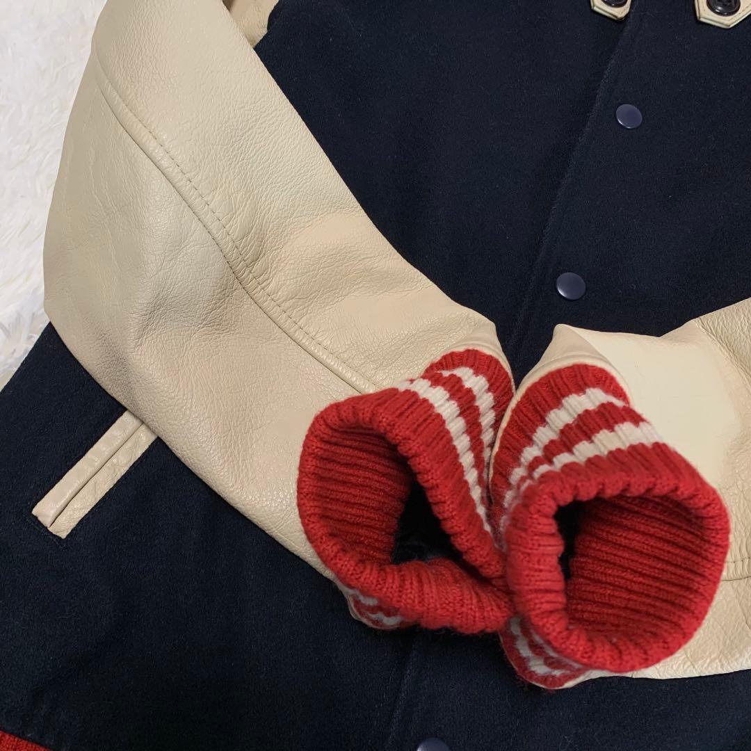 専用✨希少L◆BEAMS【ドンキー襟/袖切替（牛革：カウレザー）◆スタジャン】