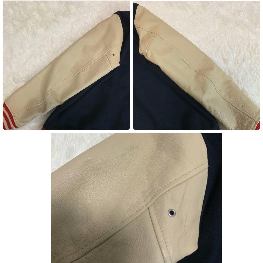 専用✨希少L◆BEAMS【ドンキー襟/袖切替（牛革：カウレザー）◆スタジャン】