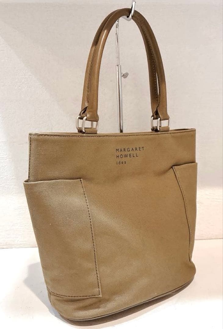 【美品】MARGARET HOWELL idea アプリコット　ハンドバッグ