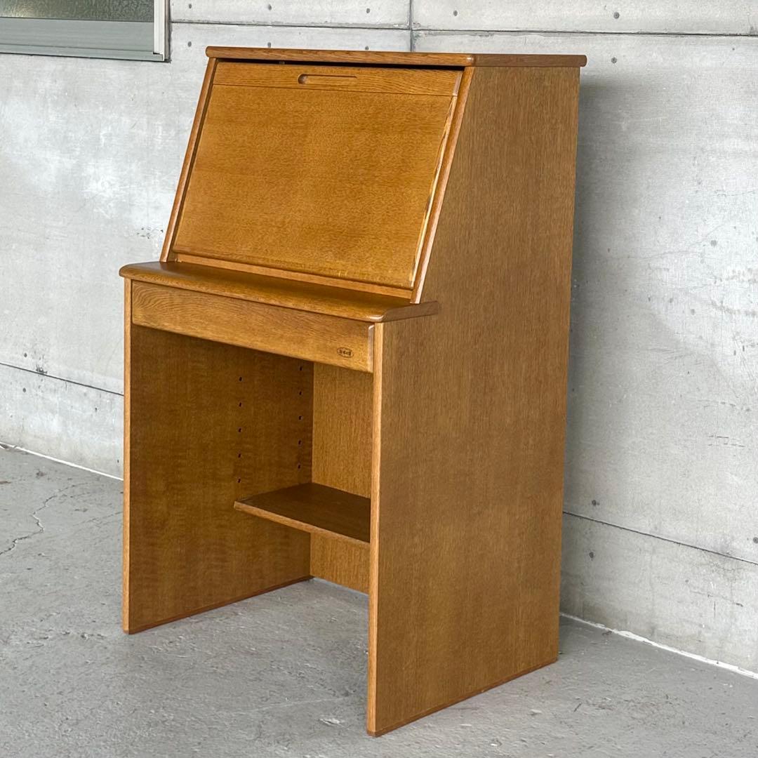 ✦90s✦ 日本製 浜本工芸ライティングビューローA 収 納デスク 木製レトロ