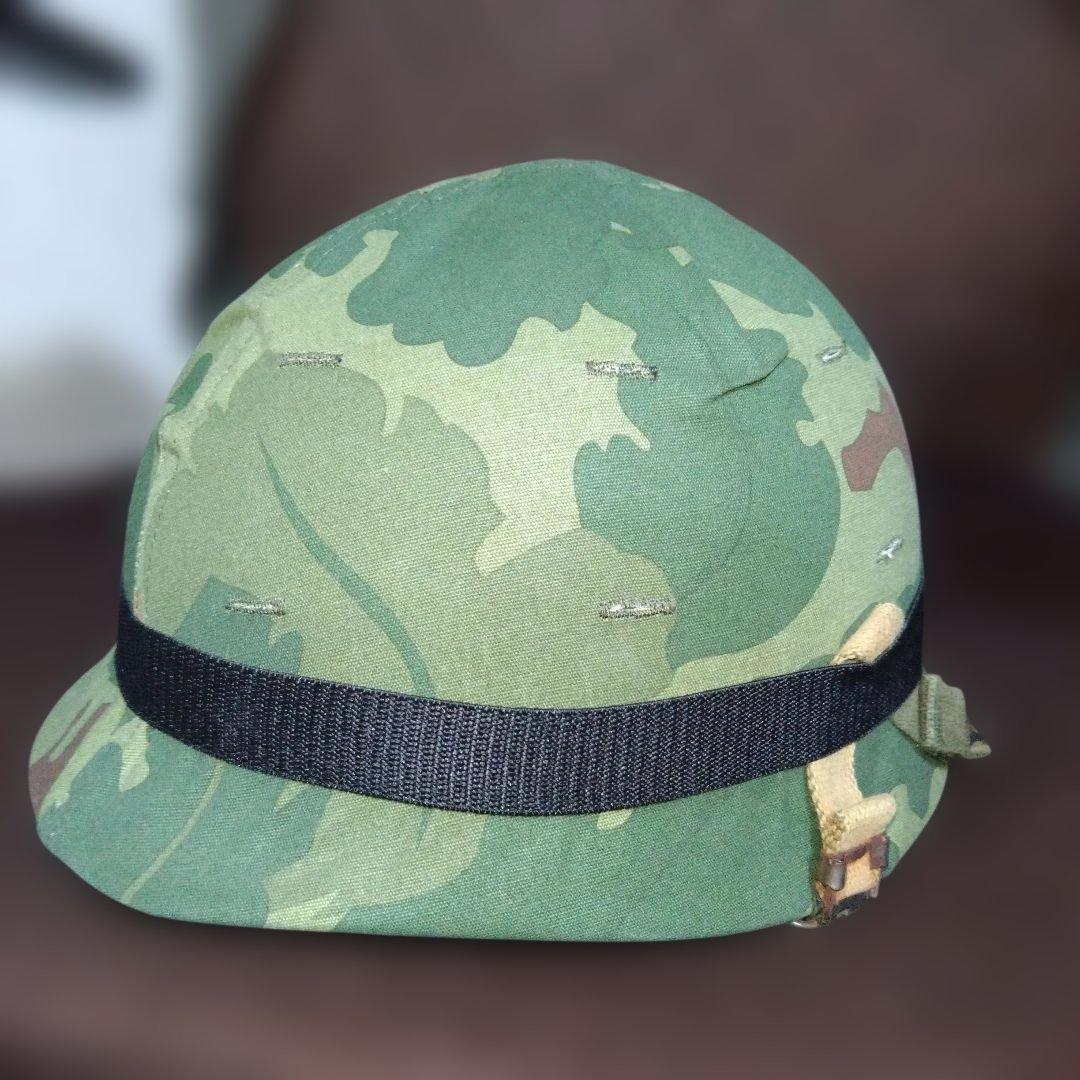 実物M1ヘルメットベトナム戦仕様