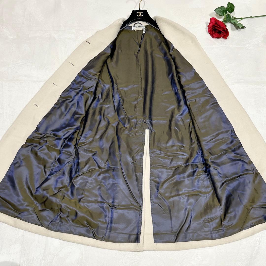ほぼ未使用✨　サルバトーレ　フェラガモ　チェスター　コート　ロング　アルパカ