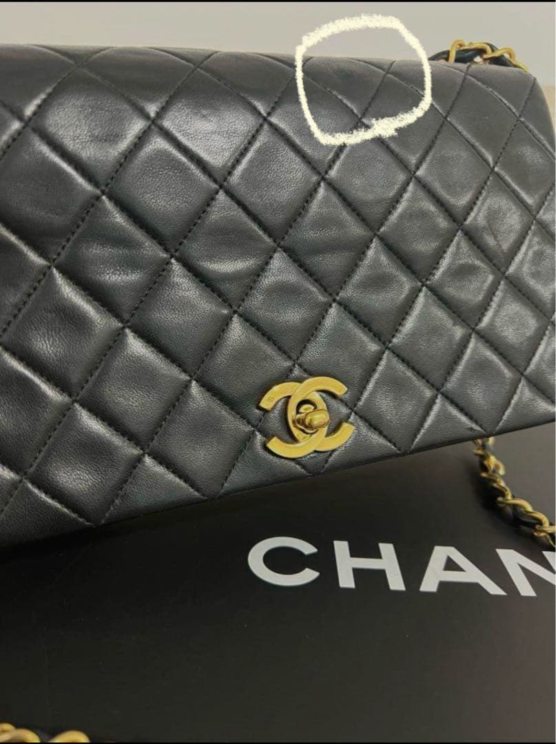 CHANEL シャネル ミニマトラッセ ラムスキン シングルフラップ ゴールド