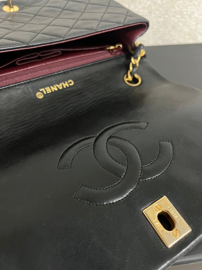 CHANEL シャネル ミニマトラッセ ラムスキン シングルフラップ ゴールド