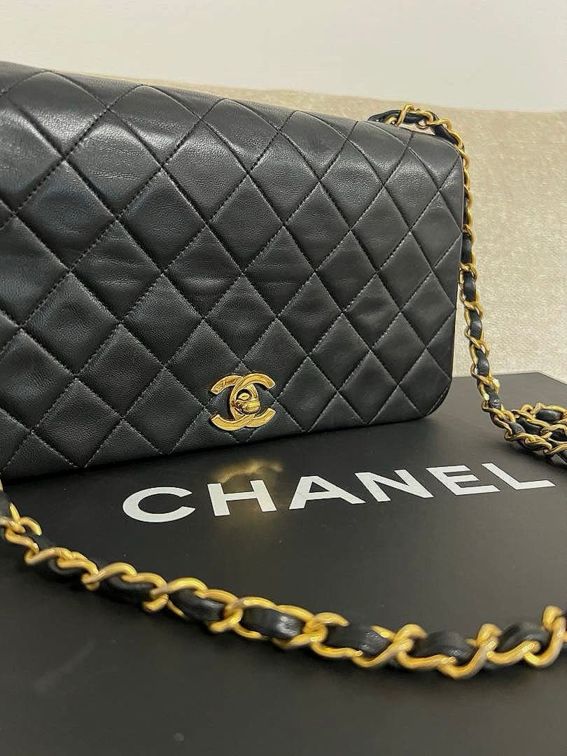 CHANEL シャネル ミニマトラッセ ラムスキン シングルフラップ ゴールド