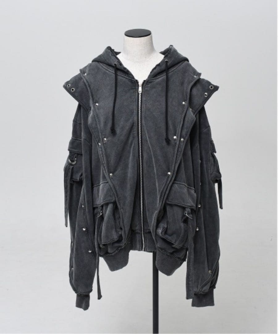 完売品 REFLEM ヘビーレイヤードZIPパーカー グレー