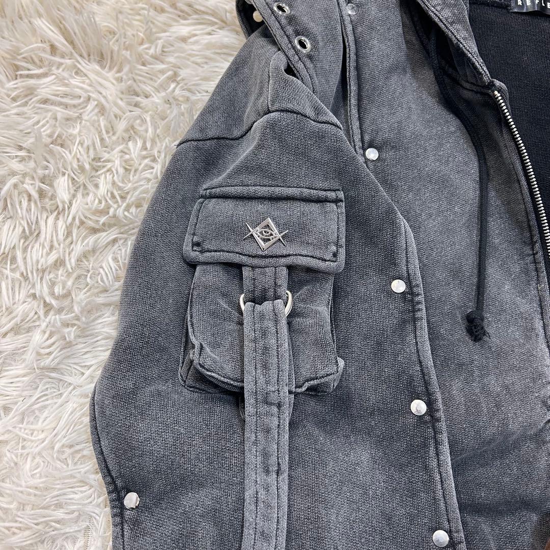 完売品 REFLEM ヘビーレイヤードZIPパーカー グレー