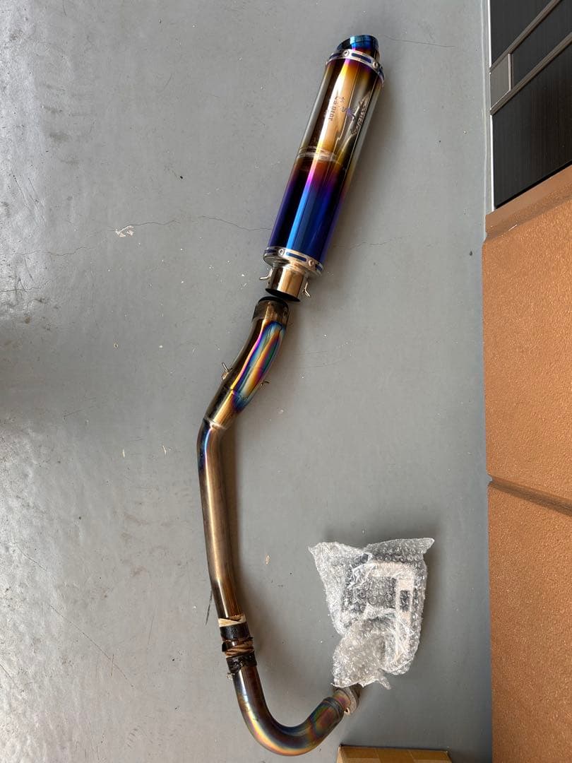 モンキー125 ジークラフトワイバンクラシックマフラーチタンドラッグブルー