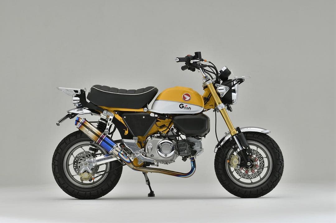 モンキー125 ジークラフトワイバンクラシックマフラーチタンドラッグブルー