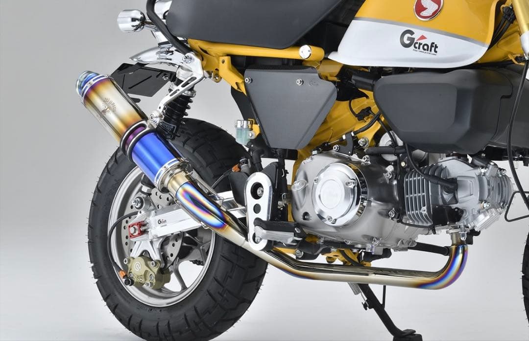 モンキー125 ジークラフトワイバンクラシックマフラーチタンドラッグブルー