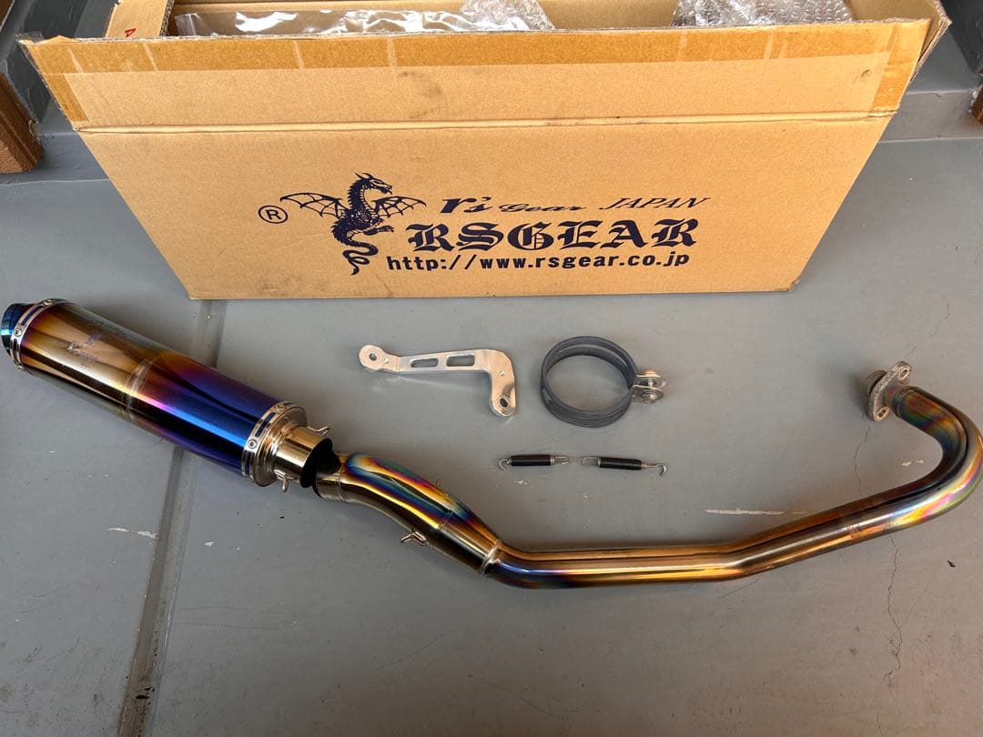 モンキー125 ジークラフトワイバンクラシックマフラーチタンドラッグブルー