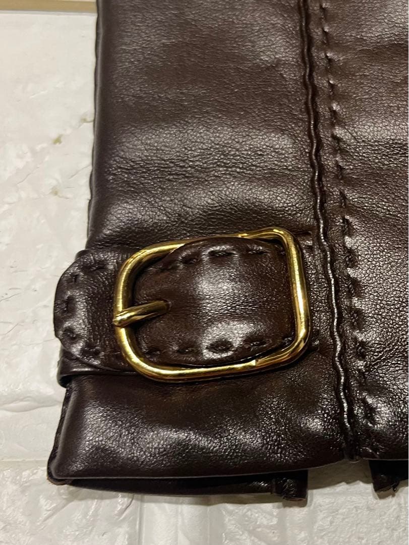 新品タグ付☆エルメス　手袋　グローブ　美品　バックル金具　61/2 ラムレザー