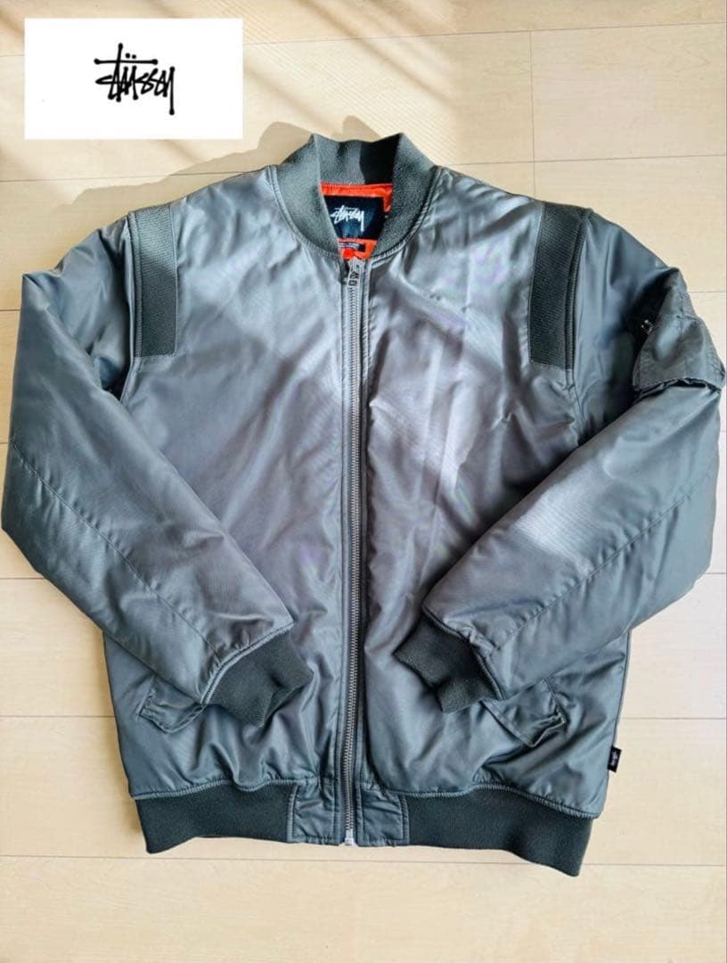 し*る様 Stussy スチューシー MA-1スタイル ミリタリーフライトジャケ