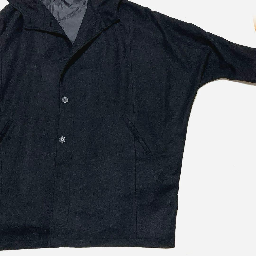 ソウルベリー　ポンチョコート　クロヤギさんからお手紙ついた　ブラック　ゆったり