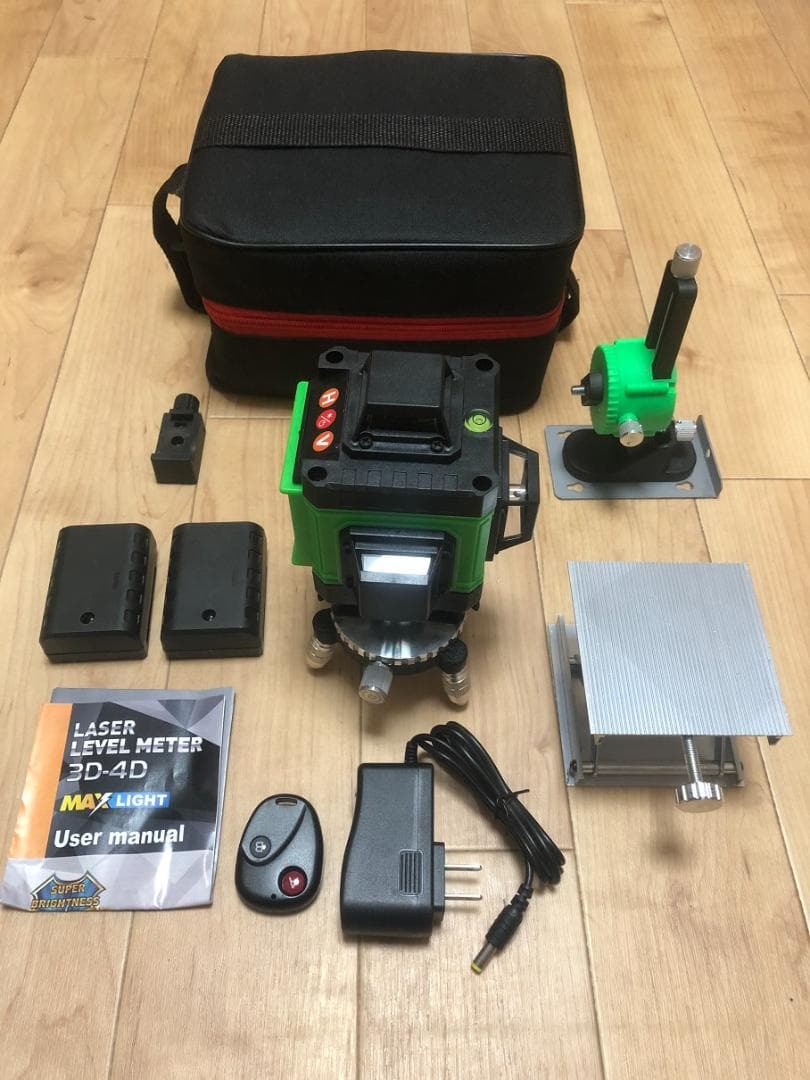 16ライングリーン レーザー 墨出し器 墨出器測定器水平器4D墨だし器墨出し機