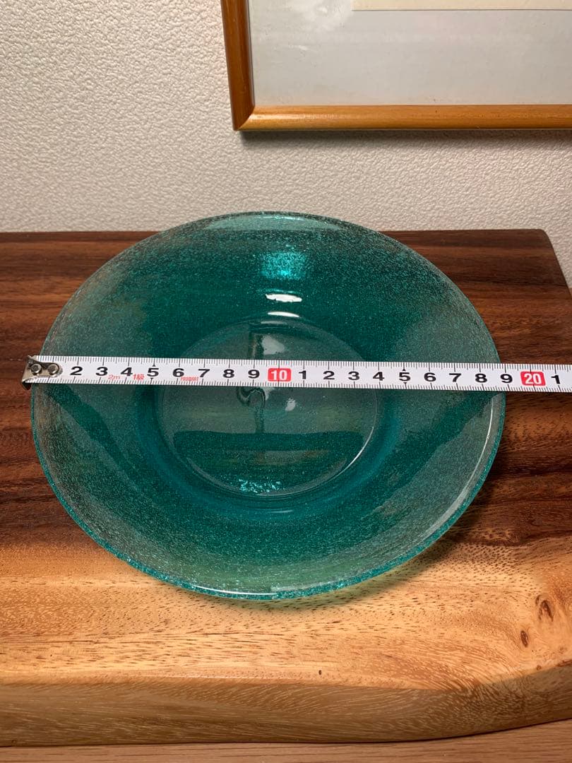 倉敷ガラス 小谷真三 民藝 吹きガラス 気泡 中皿 鉢