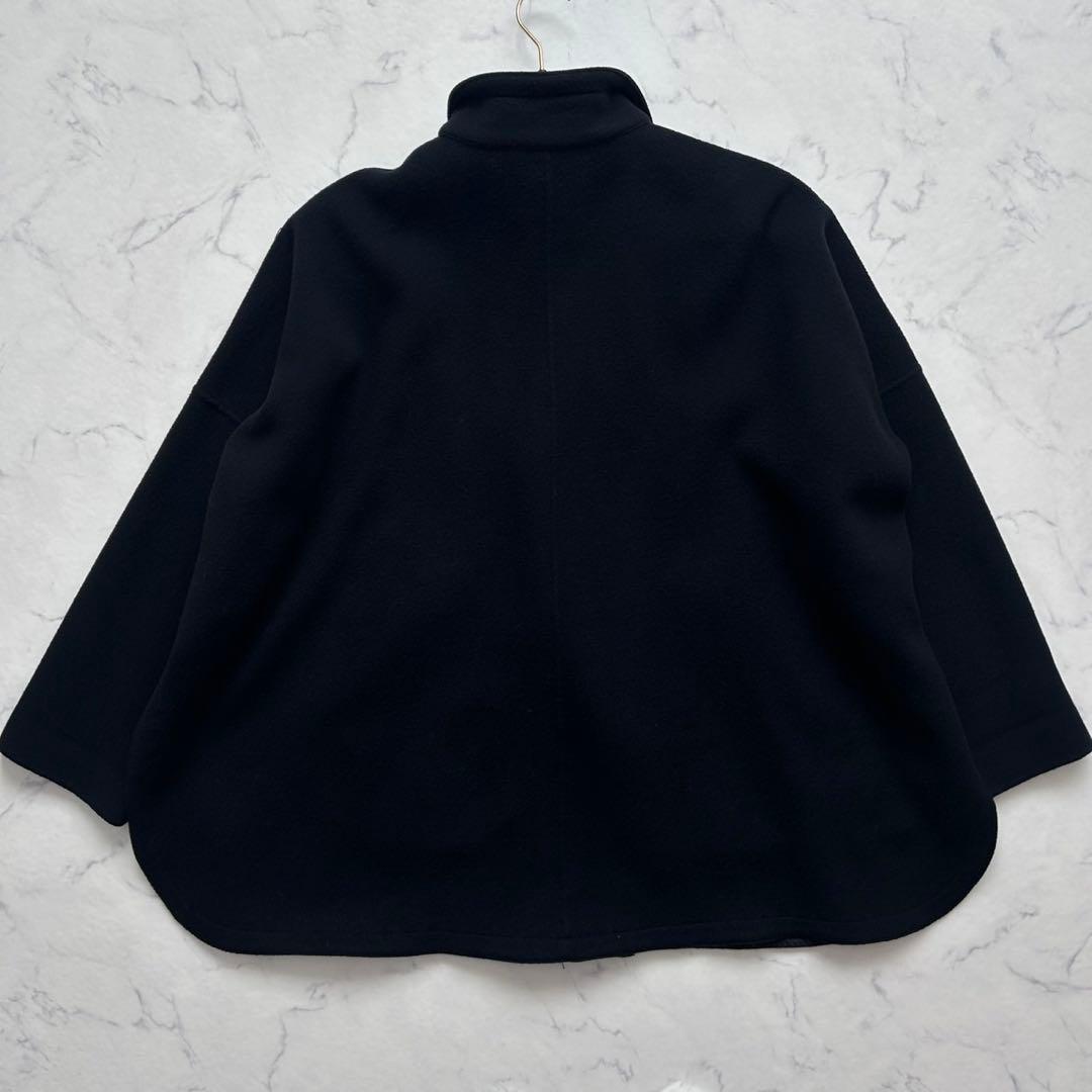 【美品】エンフォルド ソフトリバーケ ープコート 38 黒 レディース