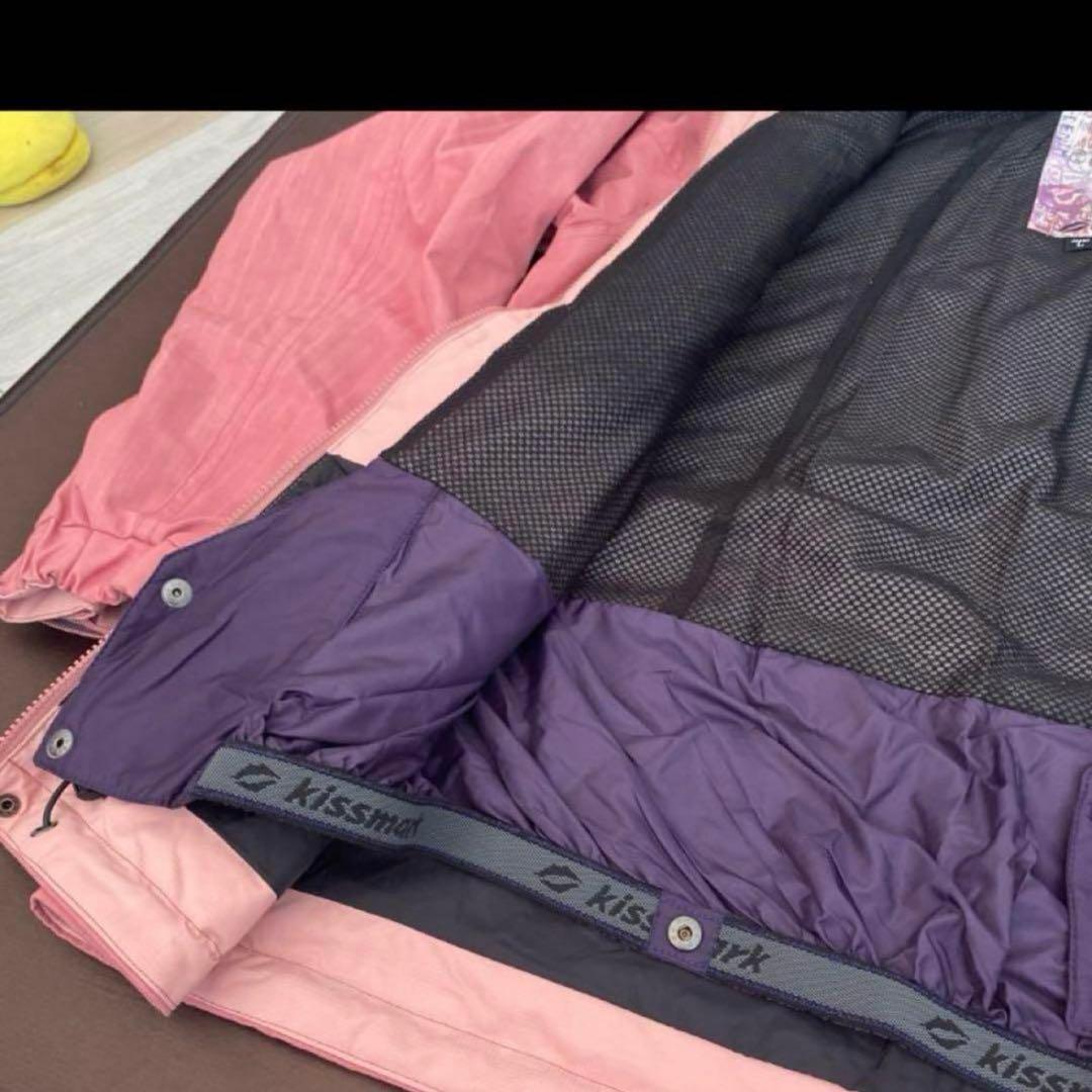 キスマーク kissmark スキーウェア スノーボード Lサイズ　ピンク